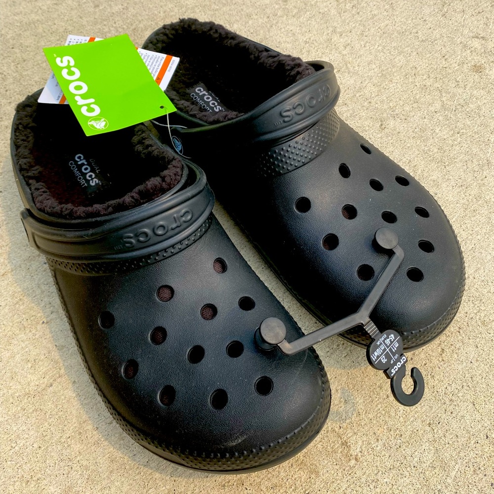 Fleece-lined Crocs